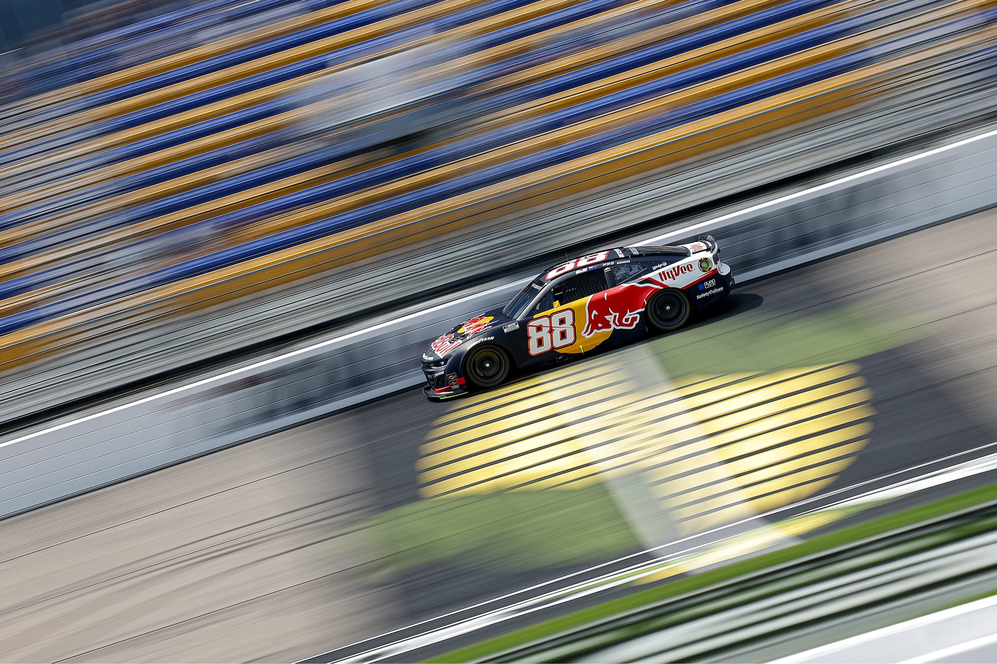 NEWTON, IOWA - AUGUST 02: Shane Van Gisbergen, driver of the #88 Red Bull Chevrolet, drives during practice for the NASCAR Cup Series Iowa Corn 350 Powered by Ethanol at Iowa Speedway on August 02, 2025 in Newton, Iowa. (Photo by Sean Gardner/Getty Images) | Getty Images