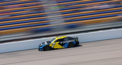 NEWTON, IOWA - AUGUST 02: Justin Haley, driver of the #7 Gainbridge Chevrolet, drives during practice for the NASCAR Cup Series Iowa Corn 350 Powered by Ethanol at Iowa Speedway on August 02, 2025 in Newton, Iowa. (Photo by Meg Oliphant/Getty Images) | Getty Images