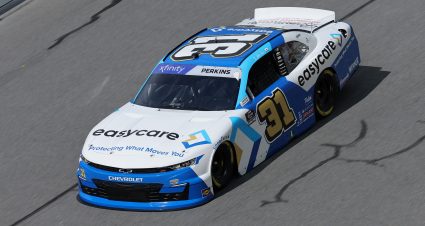 DAYTONA BEACH, FLORIDA - AUGUST 22: Blaine Perkins, driver of the #31 easycare Chevrolet, drives during qualifying for the NASCAR Xfinity Series Wawa 250 Powered By Coca-Cola at Daytona International Speedway on August 22, 2025 in Daytona Beach, Florida. (Photo by Jonathan Bachman/Getty Images) | Getty Images