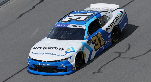 DAYTONA BEACH, FLORIDA - AUGUST 22: Blaine Perkins, driver of the #31 easycare Chevrolet, drives during qualifying for the NASCAR Xfinity Series Wawa 250 Powered By Coca-Cola at Daytona International Speedway on August 22, 2025 in Daytona Beach, Florida. (Photo by Jonathan Bachman/Getty Images) | Getty Images
