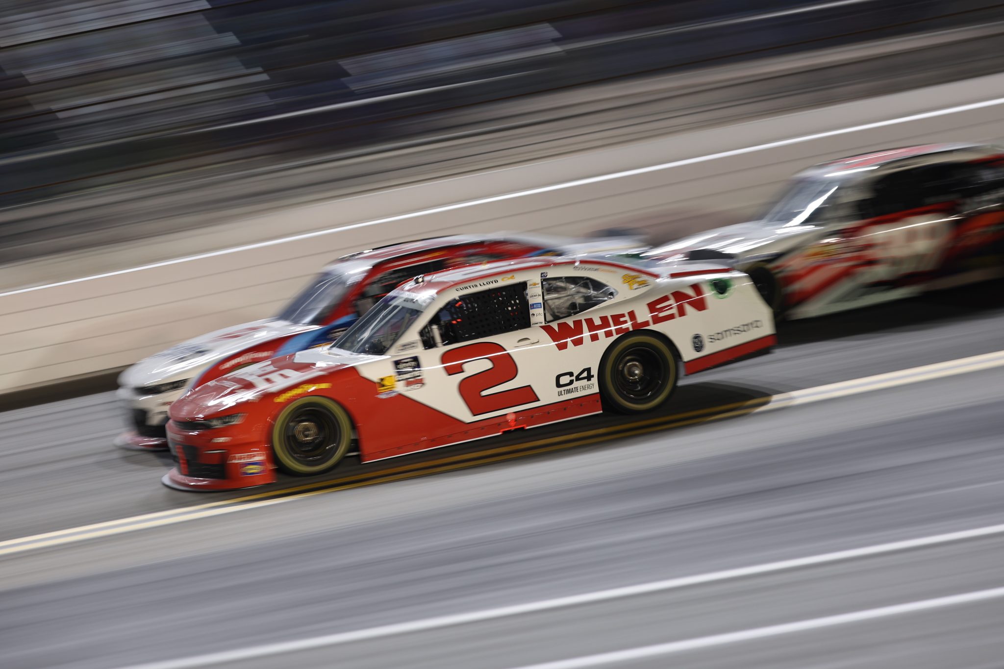 DAYTONA BEACH, FLORIDA - AUGUST 22: Jesse Love, driver of the #2 Whelen Chevrolet, races Austin Hill, driver of the #21 Global Industrial Chevrolet, during the NASCAR Xfinity Series Wawa 250 Powered By Coca-Cola at Daytona International Speedway on August 22, 2025 in Daytona Beach, Florida. (Photo by James Gilbert/Getty Images) | Getty Images