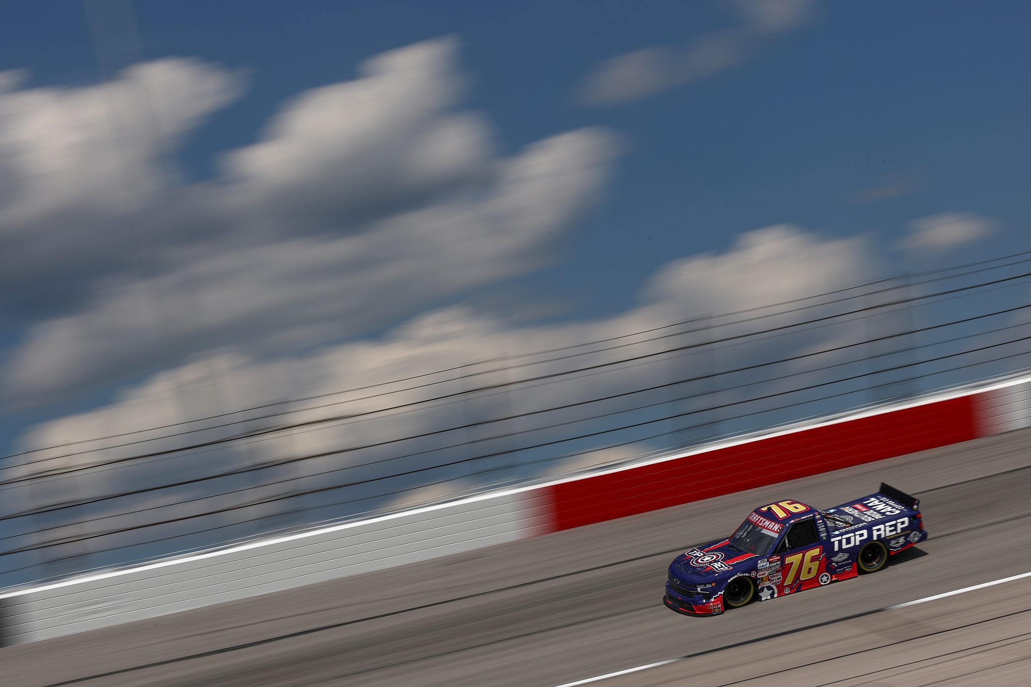 DARLINGTON, SOUTH CAROLINA - AUGUST 29: Spencer Boyd, driver of the #76 Top Rep Training Chevrolet, drives during practice for the NASCAR Craftsman Truck Series Sober or Slammer 200 at Darlington Raceway on August 29, 2025 in Darlington, South Carolina. (Photo by Jared C. Tilton/Getty Images) | Getty Images