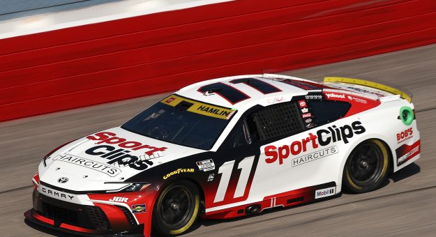 Visit Darlington ace Denny Hamlin wins pole for first NASCAR Cup Playoff race page