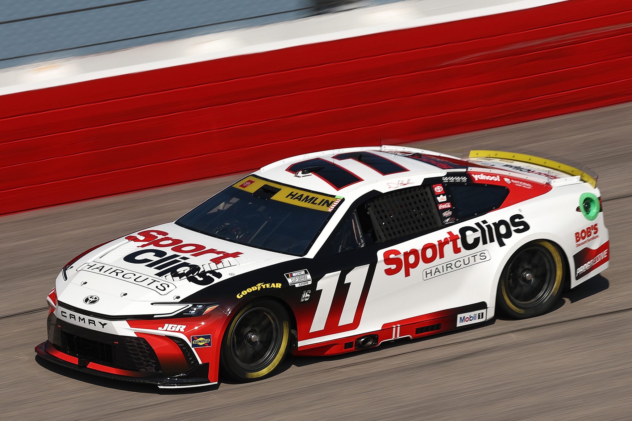 DARLINGTON, SOUTH CAROLINA - AUGUST 30: Denny Hamlin, driver of the #11 Sport Clips Haircuts Toyota, drives during practice for the NASCAR Cup Series Cook Out Southern 500 at Darlington Raceway on August 30, 2025 in Darlington, South Carolina. (Photo by Jared C. Tilton/Getty Images) | Getty Images