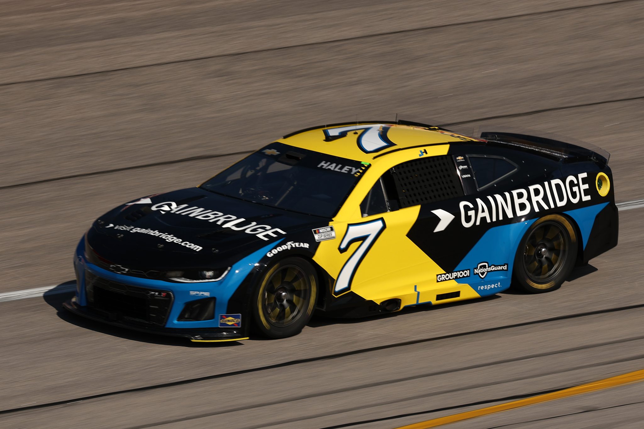 DARLINGTON, SOUTH CAROLINA - AUGUST 30: Justin Haley, driver of the #7 Gainbridge Chevrolet, drives during practice for the NASCAR Cup Series Cook Out Southern 500 at Darlington Raceway on August 30, 2025 in Darlington, South Carolina. (Photo by Jared C. Tilton/Getty Images) | Getty Images