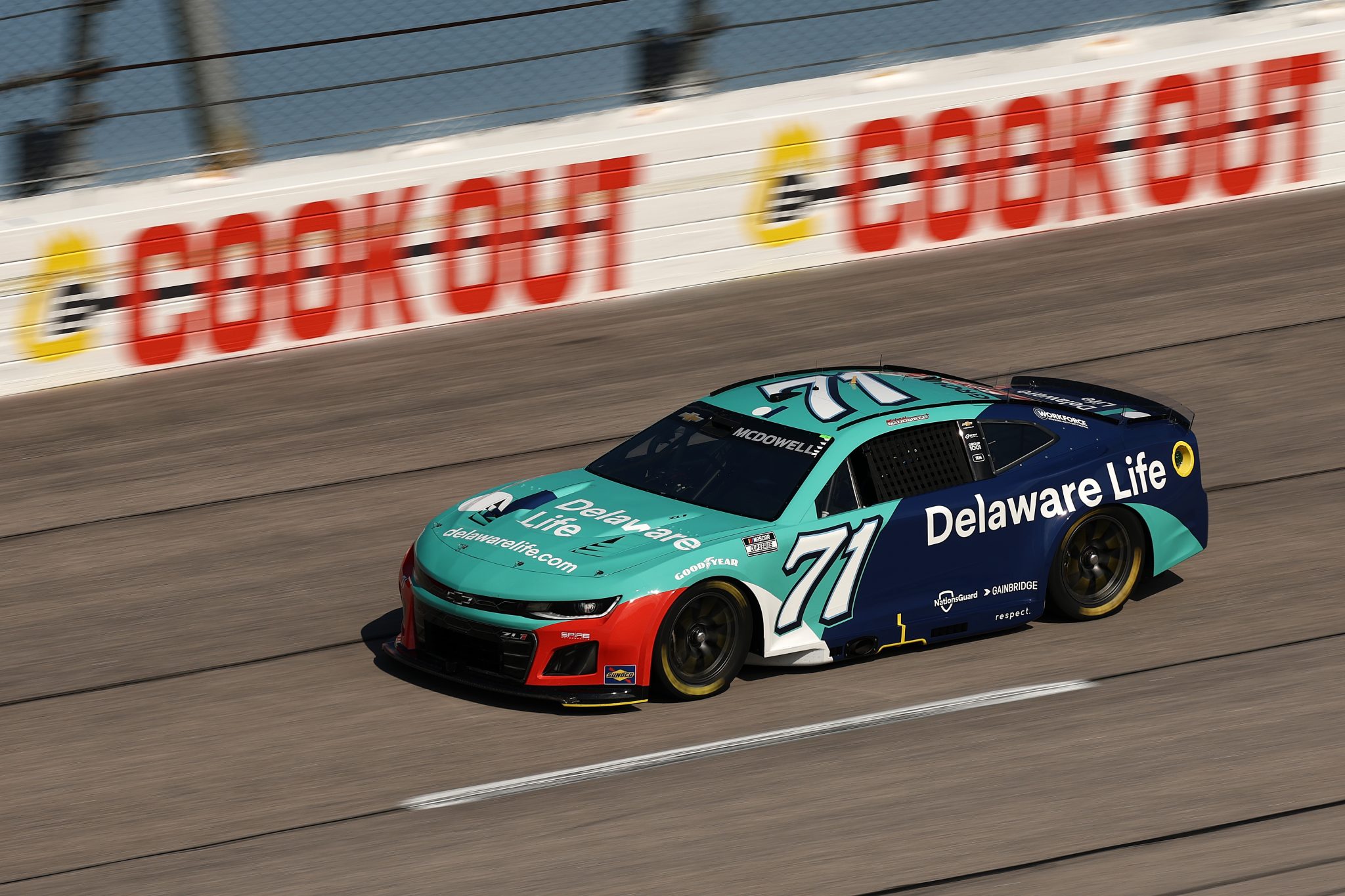 DARLINGTON, SOUTH CAROLINA - AUGUST 30: Michael McDowell, driver of the #71 Delaware Life Chevrolet, drives during practice for the NASCAR Cup Series Cook Out Southern 500 at Darlington Raceway on August 30, 2025 in Darlington, South Carolina. (Photo by Jared C. Tilton/Getty Images) | Getty Images