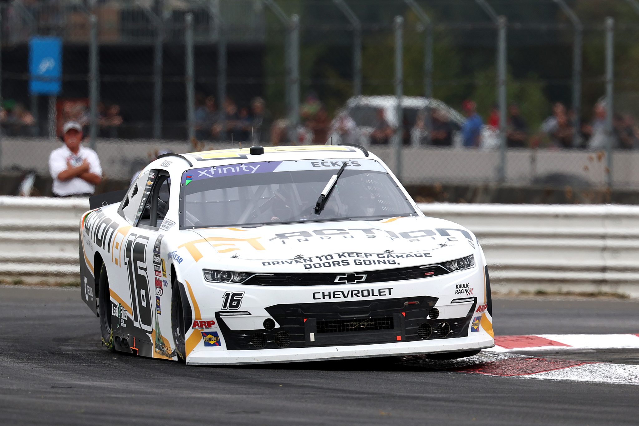 PORTLAND, OREGON - AUGUST 30: Christian Eckes, driver of the #16 Action Industries Chevrolet, drives during the NASCAR Xfinity Series Pacific Office Automation 147 at Portland International Raceway on August 30, 2025 in Portland, Oregon. (Photo by David Jensen/Getty Images) | Getty Images