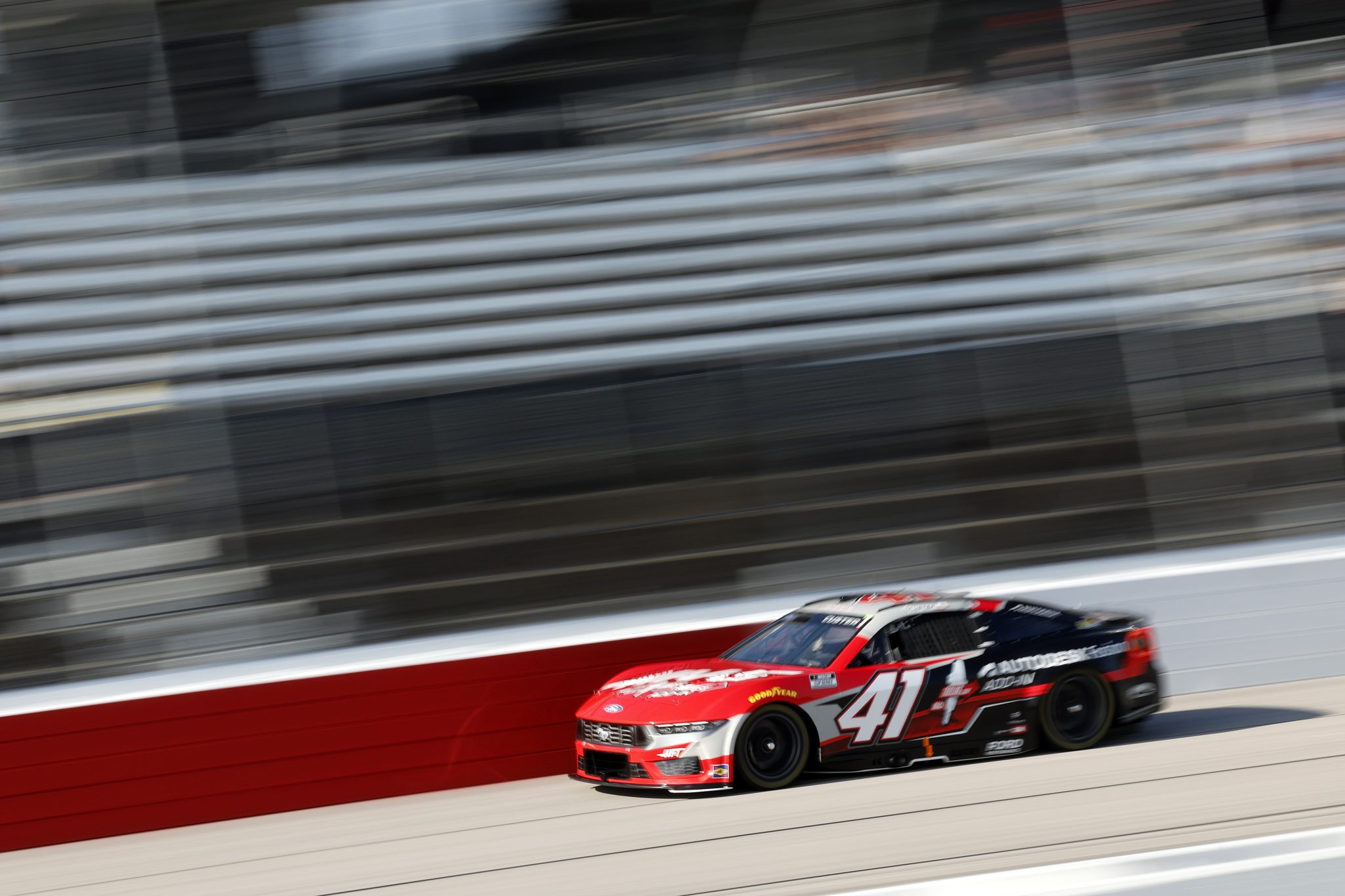 DARLINGTON, SOUTH CAROLINA - AUGUST 30: Cole Custer, driver of the #41 Autodesk/HaasTooling Add-In Ford, drives during practice for the NASCAR Cup Series Cook Out Southern 500 at Darlington Raceway on August 30, 2025 in Darlington, South Carolina. (Photo by Logan Riely/Getty Images) | Getty Images