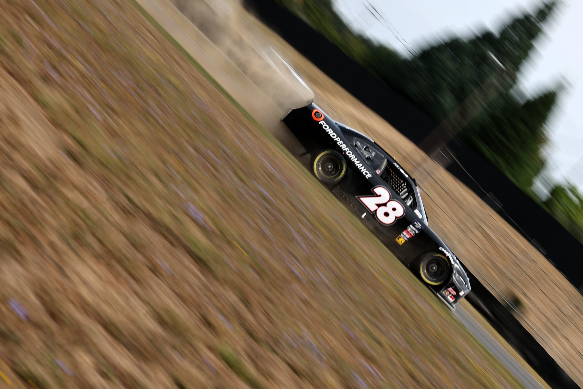 PORTLAND, OREGON - AUGUST 30: Joey Hand, driver of the #28 Ford Performance Ford, drives during practice for the NASCAR Xfinity Series Pacific Office Automation 147 at Portland International Raceway on August 30, 2025 in Portland, Oregon. (Photo by David Jensen/Getty Images) | Getty Images
