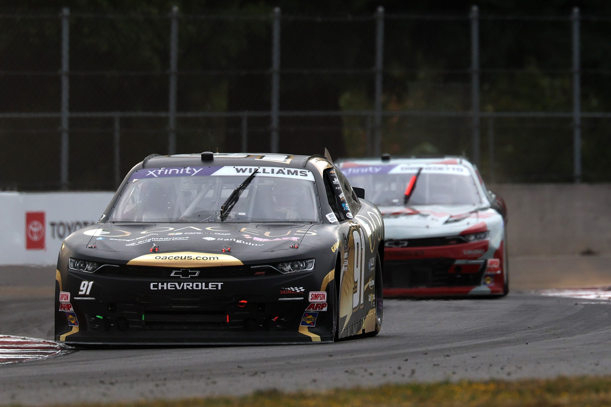 PORTLAND, OREGON - AUGUST 30: Josh Williams, driver of the #91 OACEUS Chevrolet, drives during the NASCAR Xfinity Series Pacific Office Automation 147 at Portland International Raceway on August 30, 2025 in Portland, Oregon. (Photo by David Jensen/Getty Images) | Getty Images