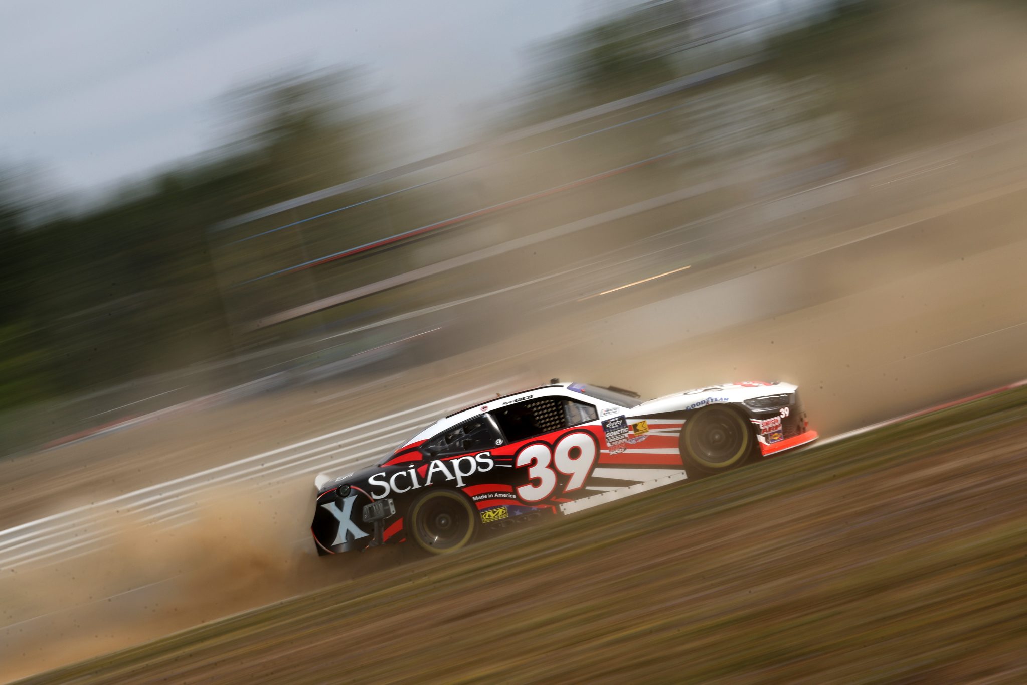 PORTLAND, OREGON - AUGUST 30: Ryan Sieg, driver of the #39 Sci Aps Ford, drives during practice for the NASCAR Xfinity Series Pacific Office Automation 147 at Portland International Raceway on August 30, 2025 in Portland, Oregon. (Photo by David Jensen/Getty Images) | Getty Images