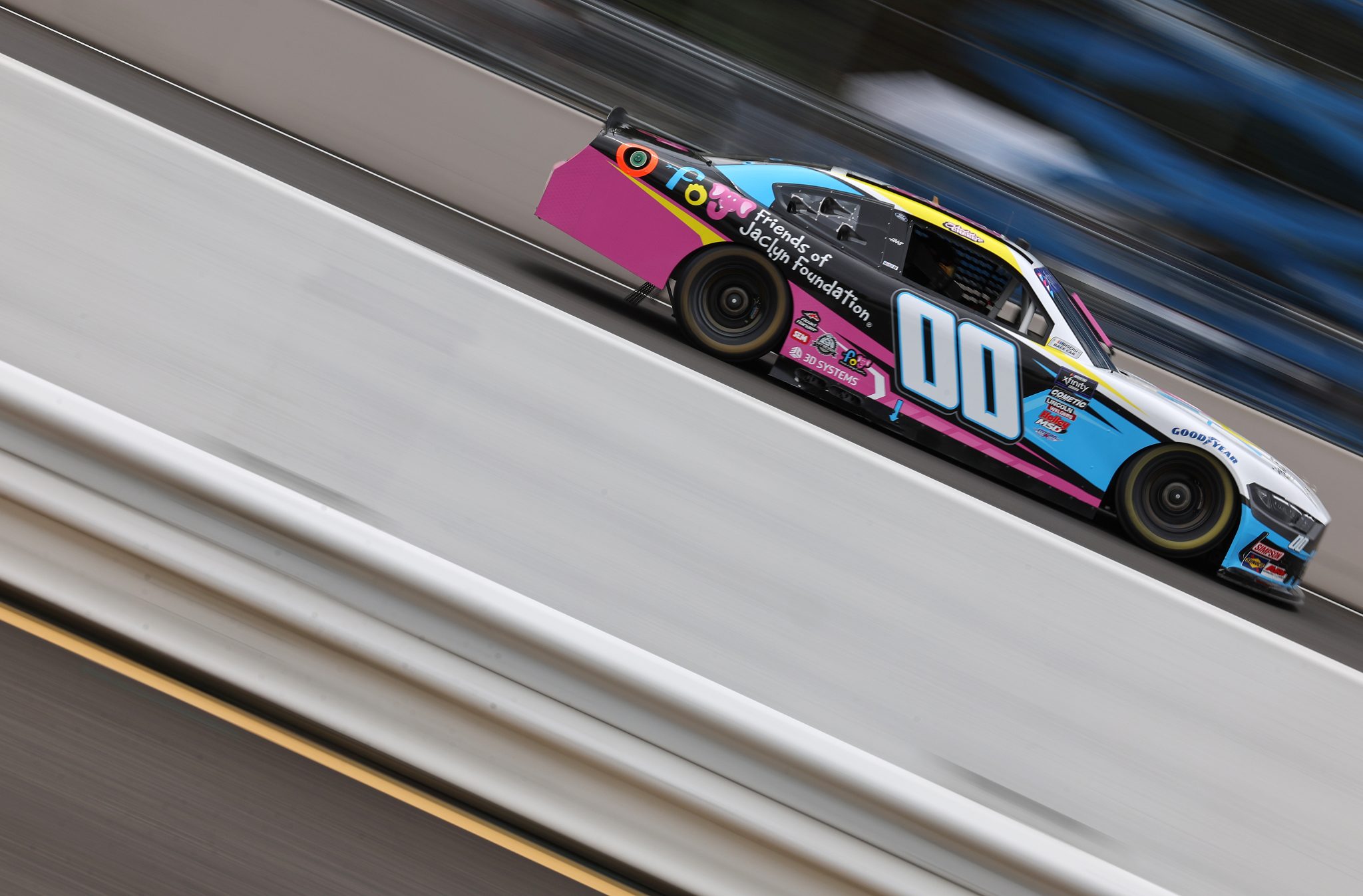 PORTLAND, OREGON - AUGUST 30: Sheldon Creed, driver of the #00 Friends of Jaclyn Ford, drives during qualifying for the NASCAR Xfinity Series Pacific Office Automation 147 at Portland International Raceway on August 30, 2025 in Portland, Oregon. (Photo by David Jensen/Getty Images) | Getty Images