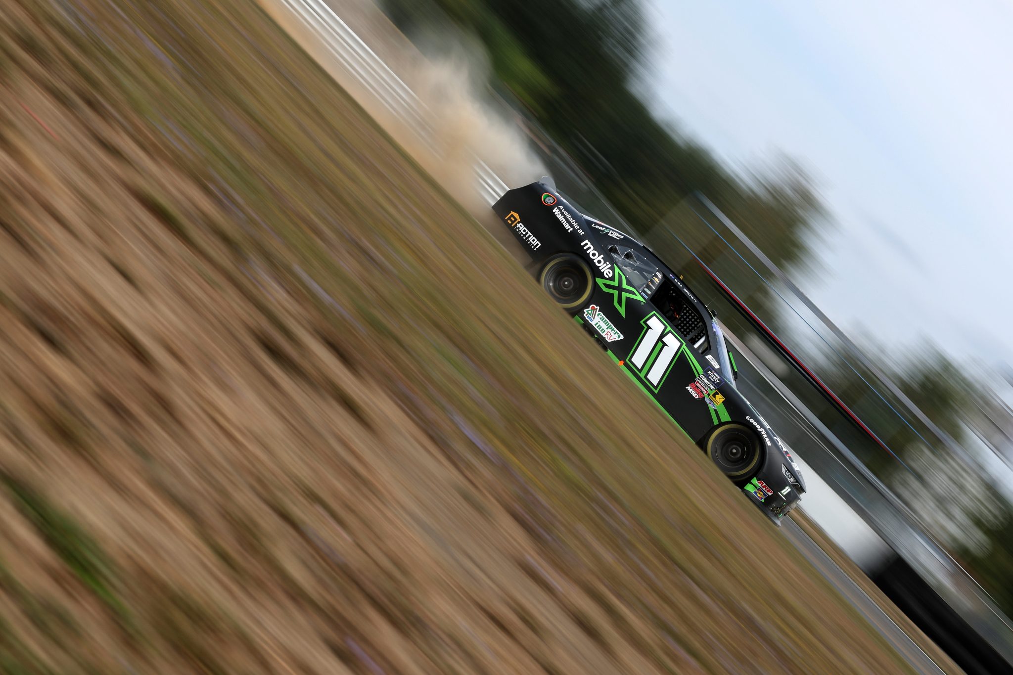 PORTLAND, OREGON - AUGUST 30: Will Brown, driver of the #11 Mobile X Chevrolet, drives during practice for the NASCAR Xfinity Series Pacific Office Automation 147 at Portland International Raceway on August 30, 2025 in Portland, Oregon. (Photo by David Jensen/Getty Images) | Getty Images