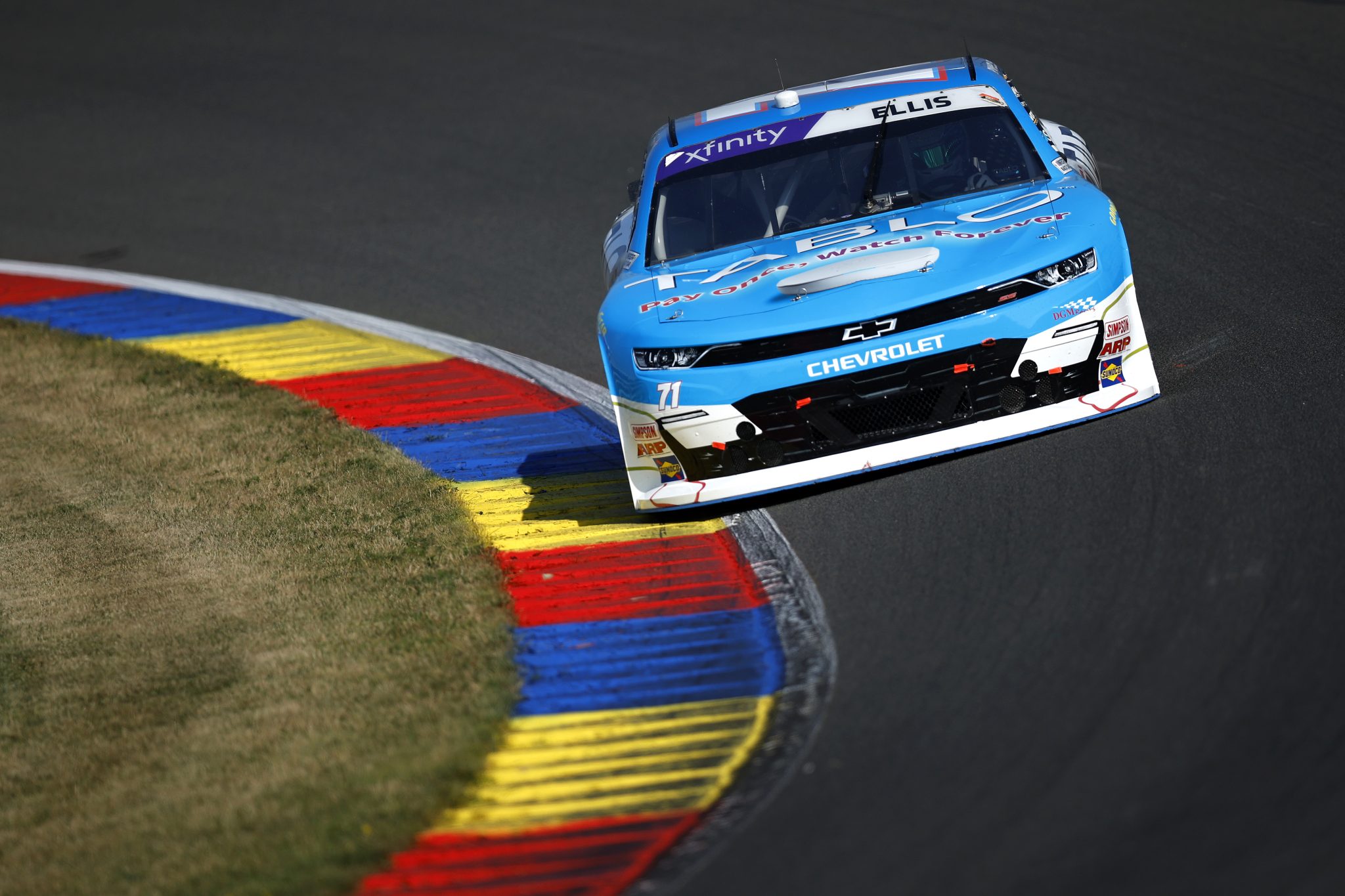 WATKINS GLEN, NEW YORK - AUGUST 09: Ryan Ellis, driver of the #71 Tablo Chevrolet, drives during practice for the NASCAR Xfinity Series Mission 200 at The Glen at Watkins Glen International on August 09, 2025 in Watkins Glen, New York. (Photo by Sean Gardner/Getty Images) | Getty Images