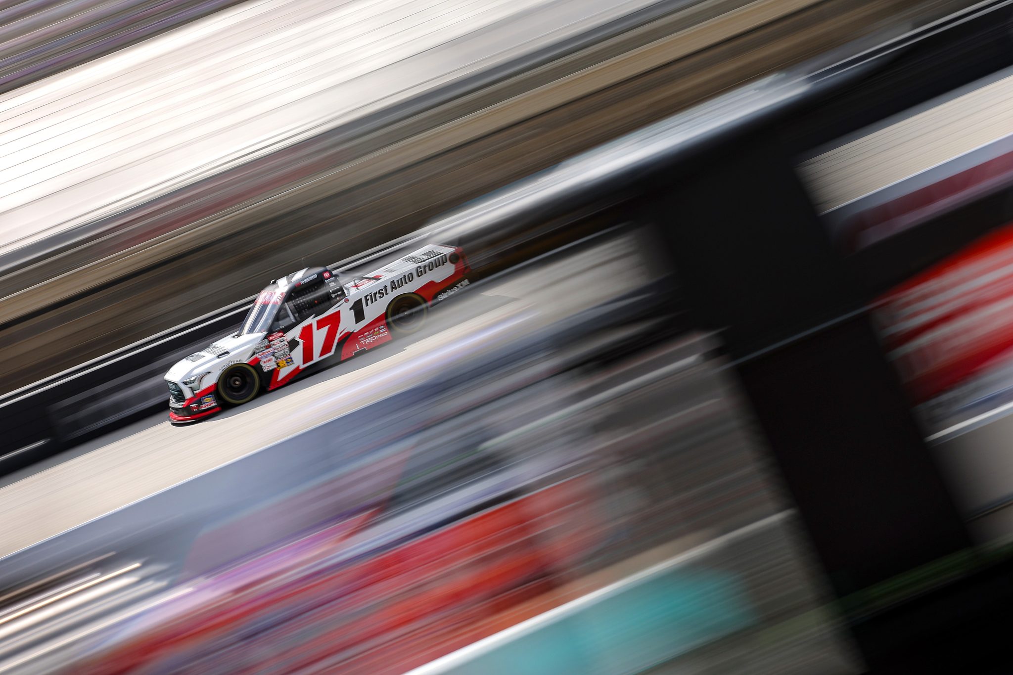 BRISTOL, TENNESSEE - SEPTEMBER 11: Giovanni Ruggiero, driver of the #17 First Auto Group Toyota, drives during qualifying for the NASCAR Craftsman Truck Series UNOH 200 presented by Ohio Logistics at Bristol Motor Speedway on September 11, 2025 in Bristol, Tennessee. (Photo by Jonathan Bachman/Getty Images) | Getty Images
