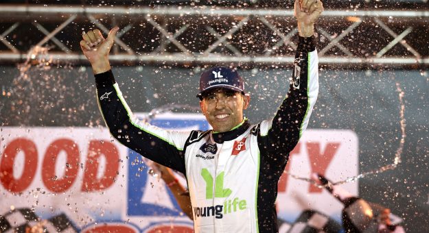 Visit Aric Almirola wins Xfinity Series playoff opener at Bristol page