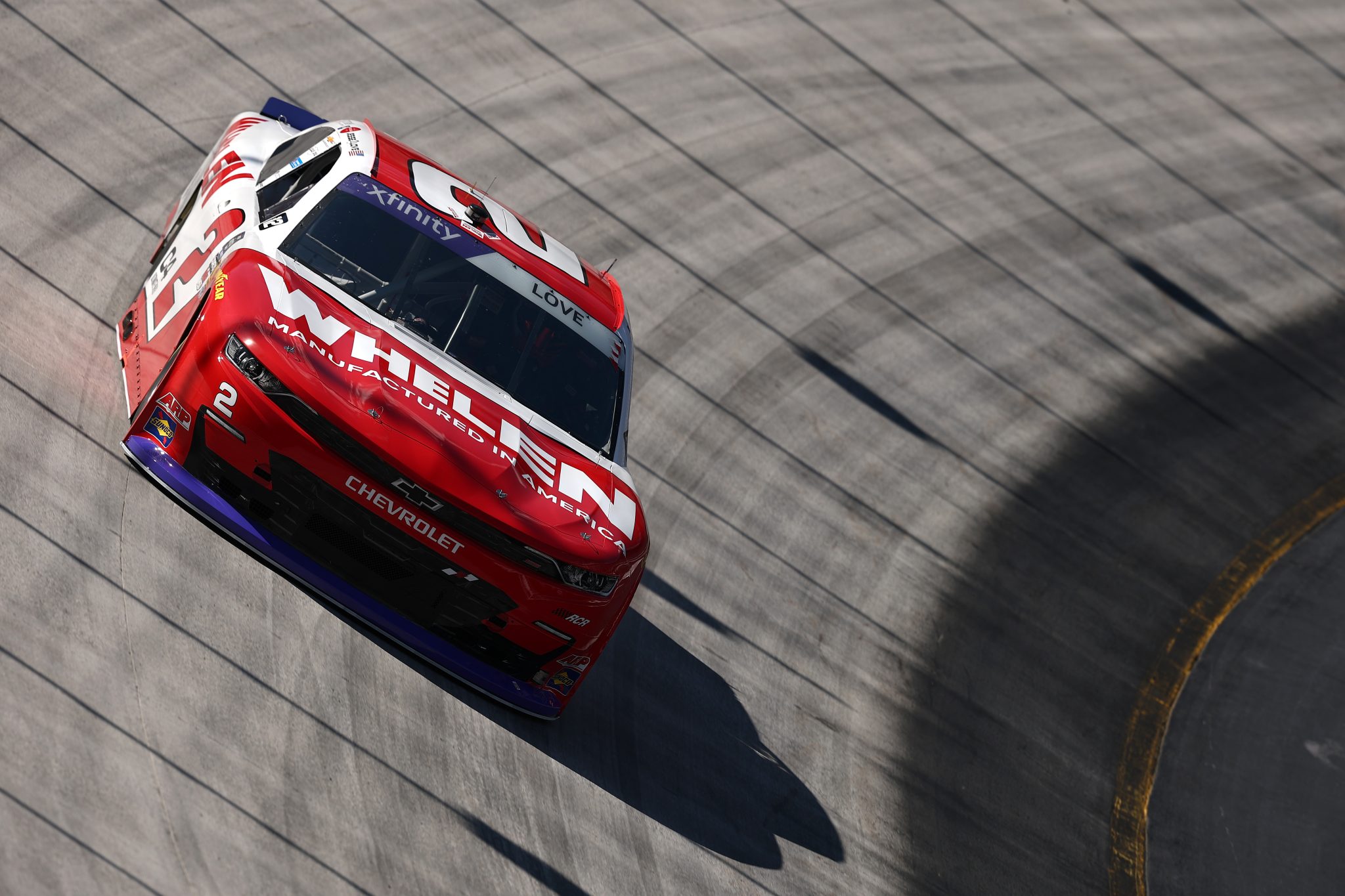 BRISTOL, TENNESSEE - SEPTEMBER 12: Jesse Love, driver of the #2 Whelen Chevrolet, drives during practice for the NASCAR Xfinity Series Food City 300 at Bristol Motor Speedway on September 12, 2025 in Bristol, Tennessee. (Photo by Jared C. Tilton/Getty Images) | Getty Images