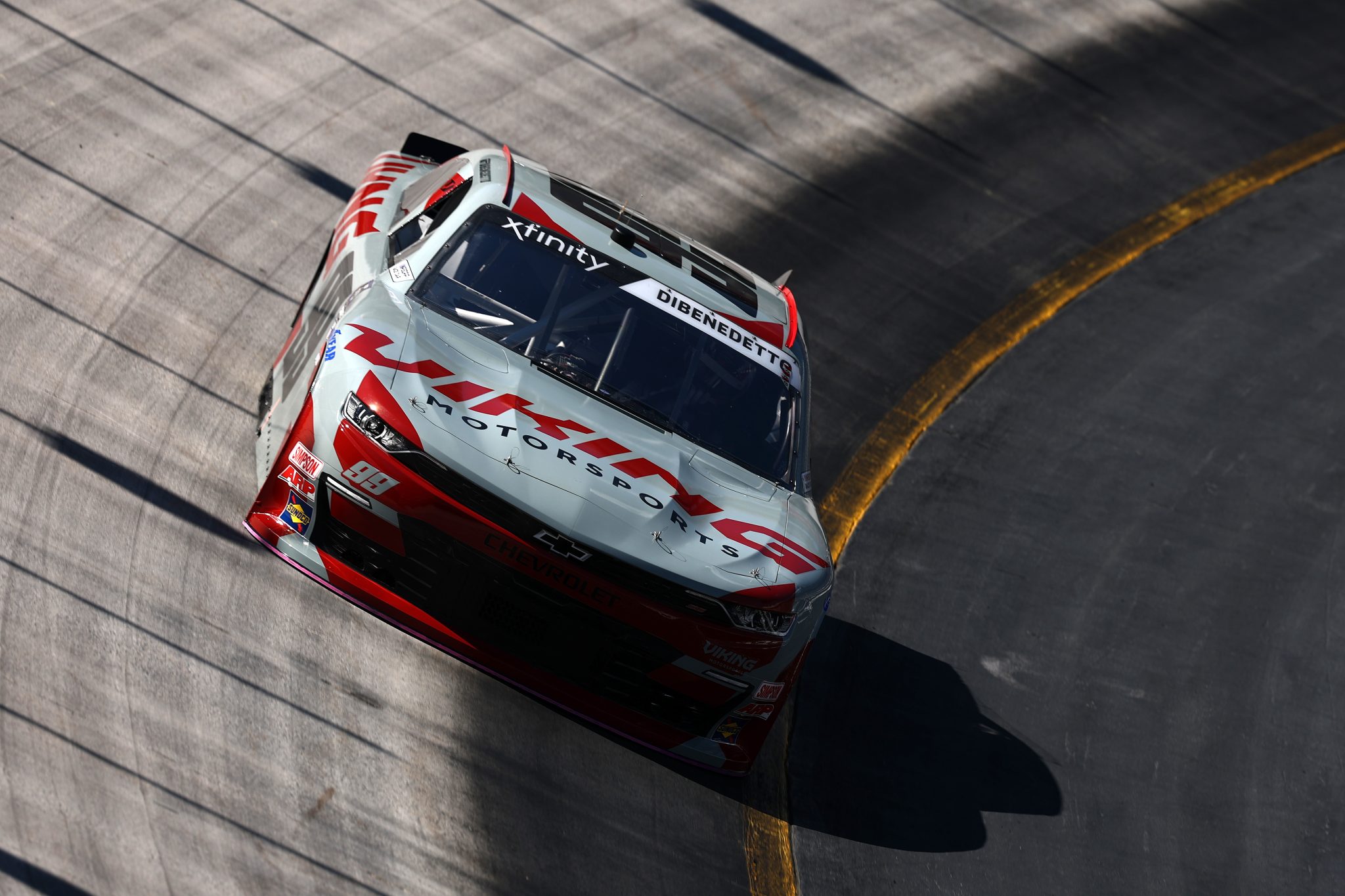 BRISTOL, TENNESSEE - SEPTEMBER 12: Matt DiBenedetto, driver of the #99 Viking Motorsports Chevrolet drives during practice for the NASCAR Xfinity Series Food City 300 at Bristol Motor Speedway on September 12, 2025 in Bristol, Tennessee. (Photo by Jared C. Tilton/Getty Images) | Getty Images