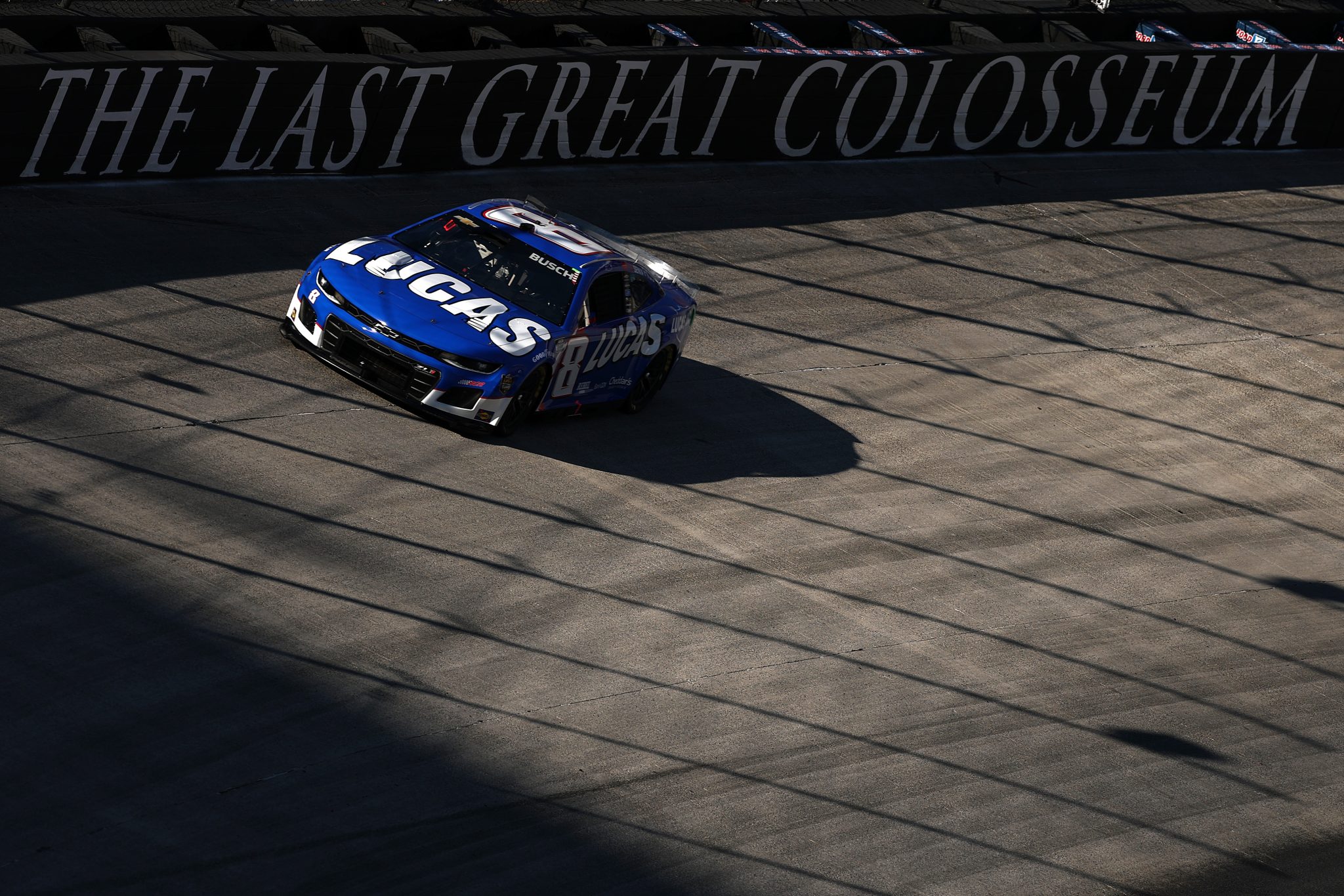 BRISTOL, TENNESSEE - SEPTEMBER 12: Kyle Busch, driver of the #8 Lucas Oil Chevrolet, drives during practice for the NASCAR Cup Series Bass Pro Shops Night Race at Bristol Motor Speedway on September 12, 2025 in Bristol, Tennessee. (Photo by Jared C. Tilton/Getty Images) | Getty Images