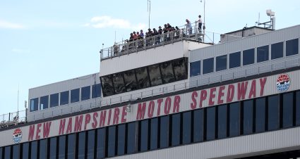 LOUDON, NEW HAMPSHIRE - JULY 14: A general view of of spotters during practice for the NASCAR Xfinity Series Ambetter Health 200 at New Hampshire Motor Speedway on July 14, 2023 in Loudon, New Hampshire. (Photo by Meg Oliphant/Getty Images) | Getty Images