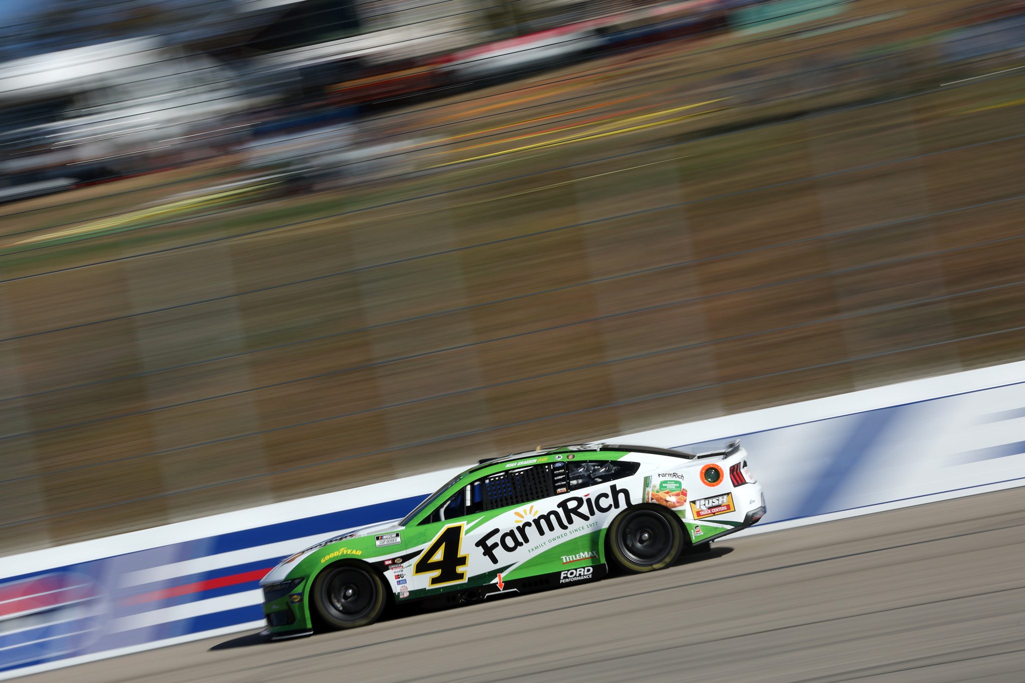 LOUDON, NEW HAMPSHIRE - SEPTEMBER 20: Noah Gragson, driver of the #4 Farm Rich Ford, drives during during practice for the NASCAR Cup Series Mobil 1 301 at New Hampshire Motor Speedway on September 20, 2025 in Loudon, New Hampshire. (Photo by Meg Oliphant/Getty Images) | Getty Images