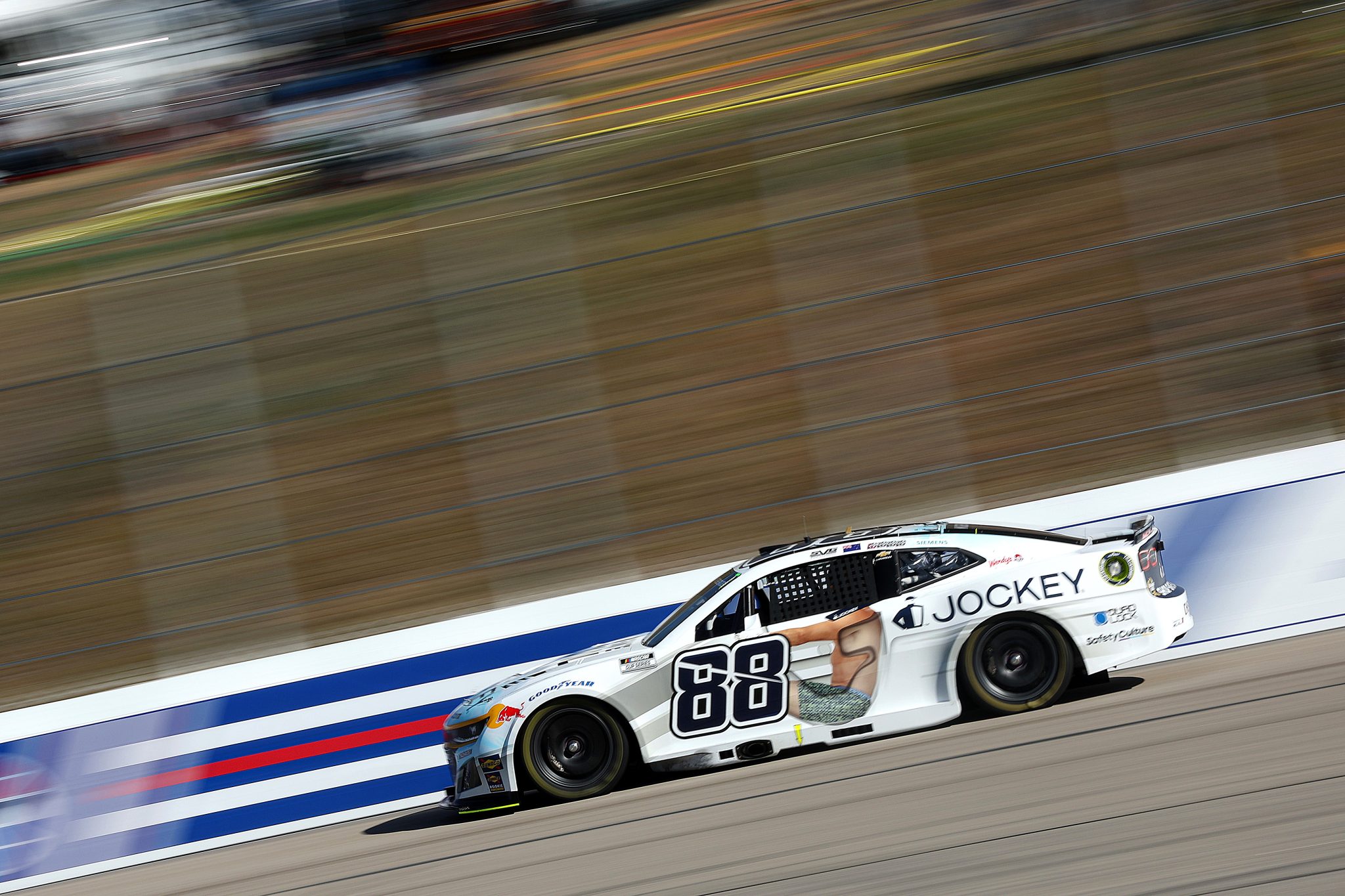 LOUDON, NEW HAMPSHIRE - SEPTEMBER 20: Shane Van Gisbergen, driver of the #88 Jockey Infinite Cool Underwear Chevrolet, drives during during practice for the NASCAR Cup Series Mobil 1 301 at New Hampshire Motor Speedway on September 20, 2025 in Loudon, New Hampshire. (Photo by Meg Oliphant/Getty Images) | Getty Images
