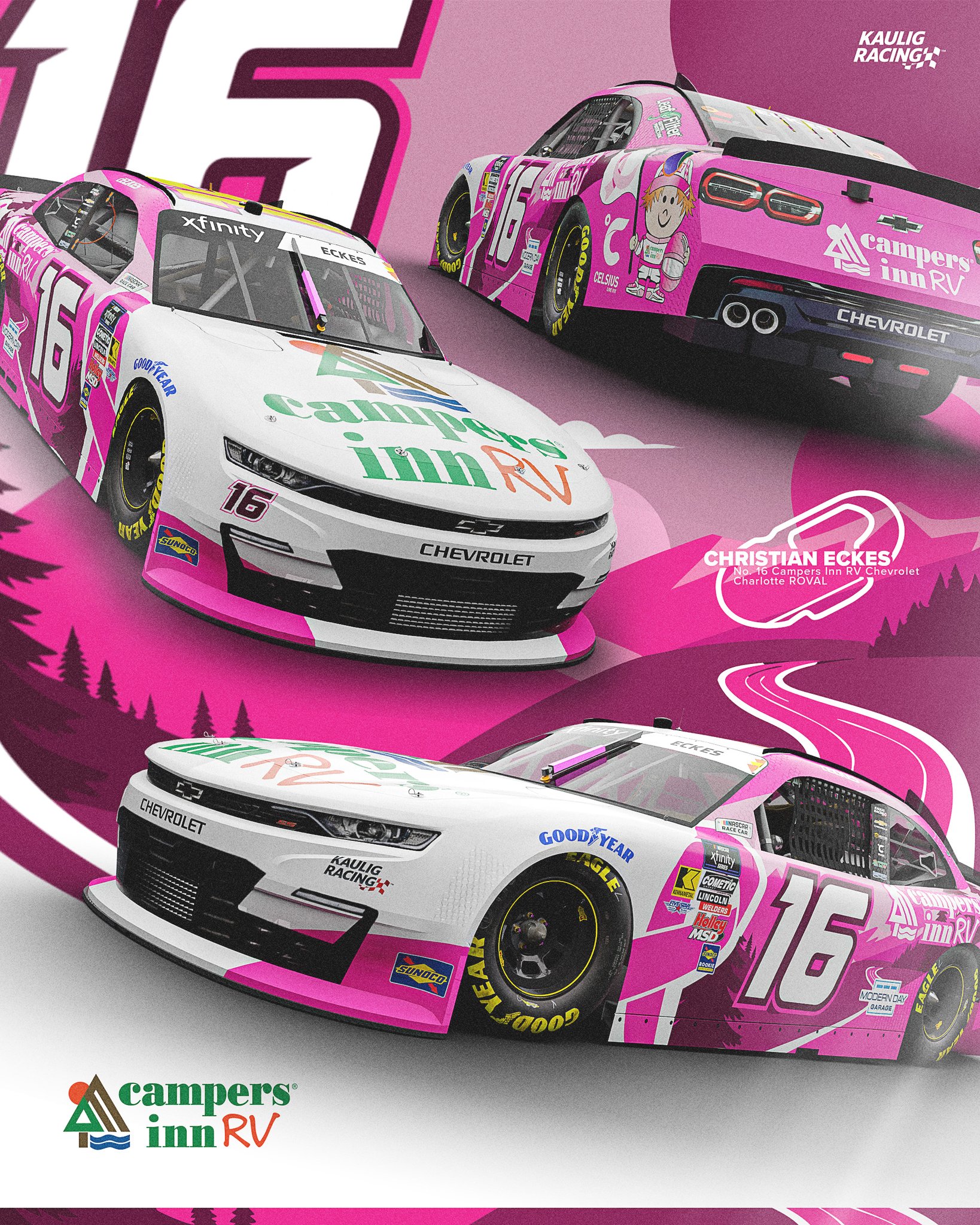 Christian Eckes Charlotte Roval Scheme