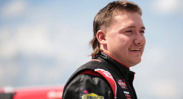 LEBANON, TENNESSEE - JUNE 28: Brenden Queen, driver of the #1 Best Repair Company Toyota, waits on the grid during qualifying for the NASCAR Craftsman Truck Series Rackley Roofing 200 at Nashville Superspeedway on June 28, 2024 in Lebanon, Tennessee. (Photo by James Gilbert/Getty Images) | Getty Images