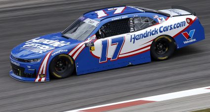 MADISON, ILLINOIS - SEPTEMBER 05: Corey Day, driver of the #17 HendrickCars.com Chevrolet, drives during practice for the NASCAR Xfinity Series Nu Way 200 Sauced by Blues Hog at WWT Raceway on September 05, 2025 in Madison, Illinois. (Photo by Sean Gardner/Getty Images) | Getty Images