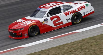 MADISON, ILLINOIS - SEPTEMBER 05: Jesse Love, driver of the #2 Whelen Chevrolet, drives during practice for the NASCAR Xfinity Series Nu Way 200 Sauced by Blues Hog at WWT Raceway on September 05, 2025 in Madison, Illinois. (Photo by Sean Gardner/Getty Images) | Getty Images