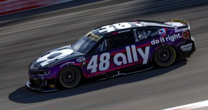 MADISON, ILLINOIS - SEPTEMBER 06: Alex Bowman, driver of the #48 Ally Chevrolet, drives during practice for the NASCAR Cup Series Enjoy Illinois 300 at WWT Raceway on September 06, 2025 in Madison, Illinois. (Photo by Sean Gardner/Getty Images) | Getty Images