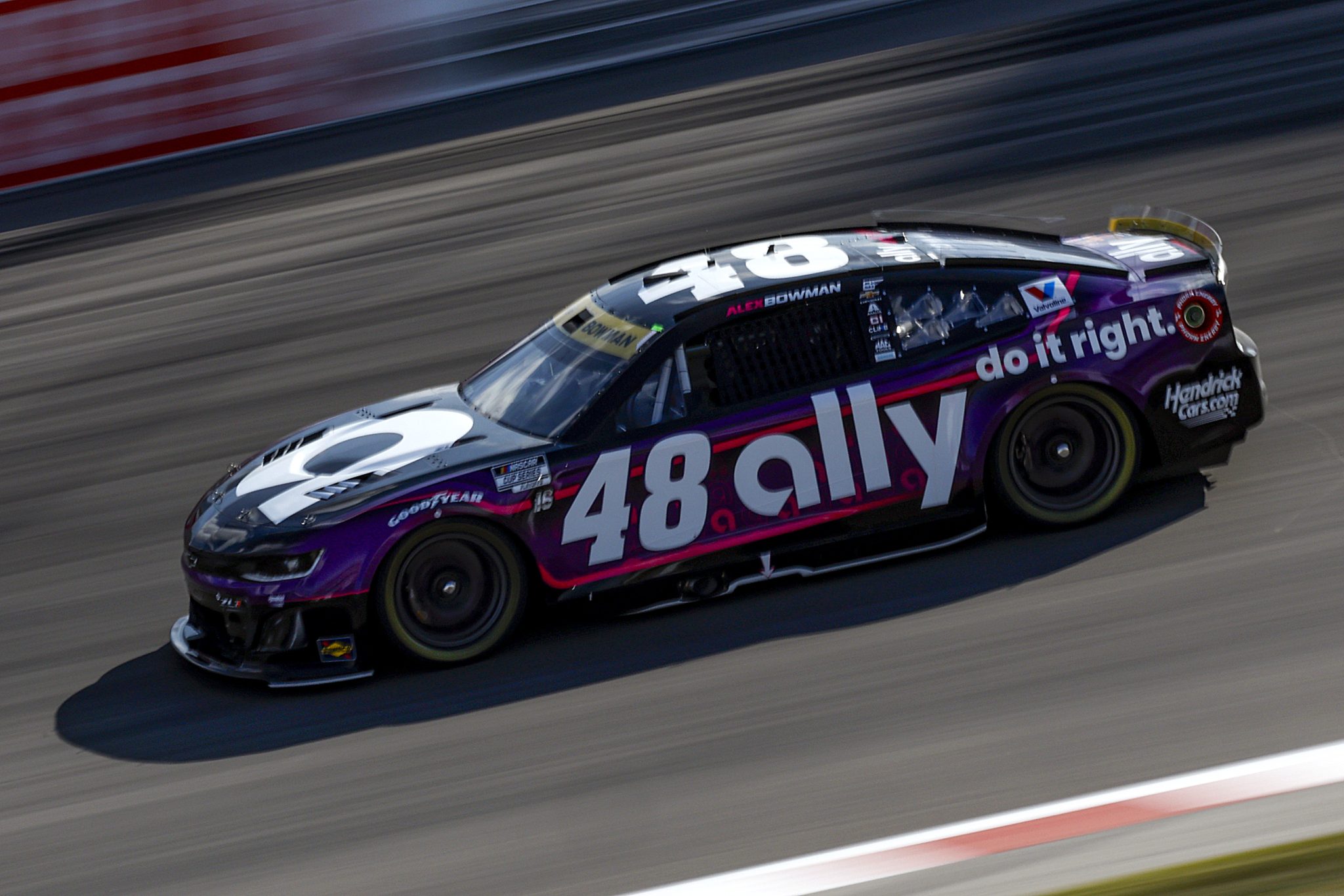 MADISON, ILLINOIS - SEPTEMBER 06: Alex Bowman, driver of the #48 Ally Chevrolet, drives during practice for the NASCAR Cup Series Enjoy Illinois 300 at WWT Raceway on September 06, 2025 in Madison, Illinois. (Photo by Sean Gardner/Getty Images) | Getty Images