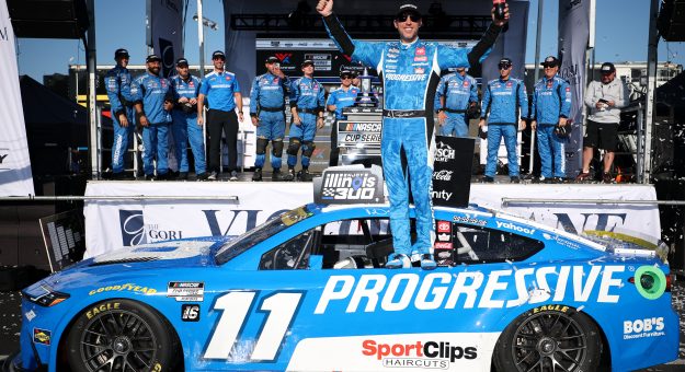 Visit World Wide Technology Raceway pole winner Denny Hamlin delivers Toyota’s 200th victory page