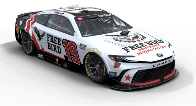 Visit Joe Gibbs Racing announces partnership with Free Bird Southern Spring Water page
