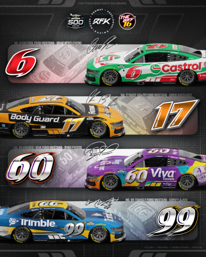 2026 NASCAR Cup Series #99 RFK Racing paint schemes | Jayski