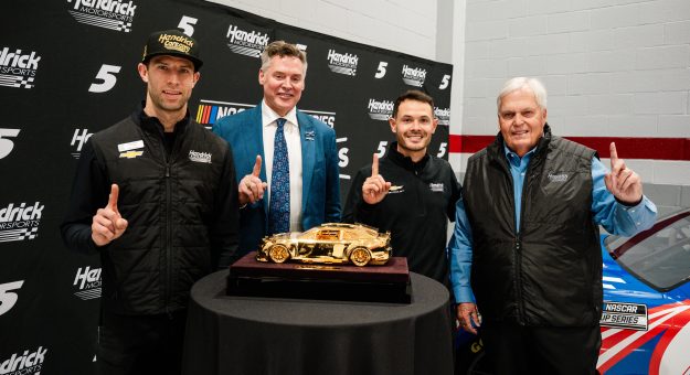 Visit Goodyear presents Gold Car to 2025 NASCAR Cup Series champion Kyle Larson page