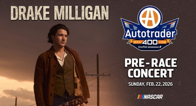 Visit County musician Drake Milligan performing pre-race concert at Atlanta page