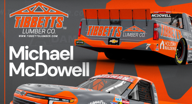 Visit Tibbetts Lumber Company partners with Michael McDowell, Spire Motorsports for Daytona Truck Series opener page