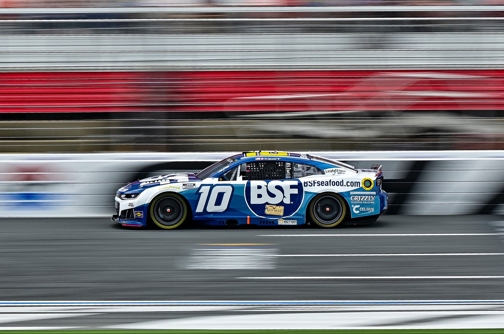 CONCORD, NORTH CAROLINA - OCTOBER 11: Ty Dillon, driver of the #10 Sea Best Chevrolet, drives during the NASCAR Cup Series Bank of America 400 at Charlotte Motor Speedway on October 11, 2026 in Concord, North Carolina. (Photo from Kaulig Racing)