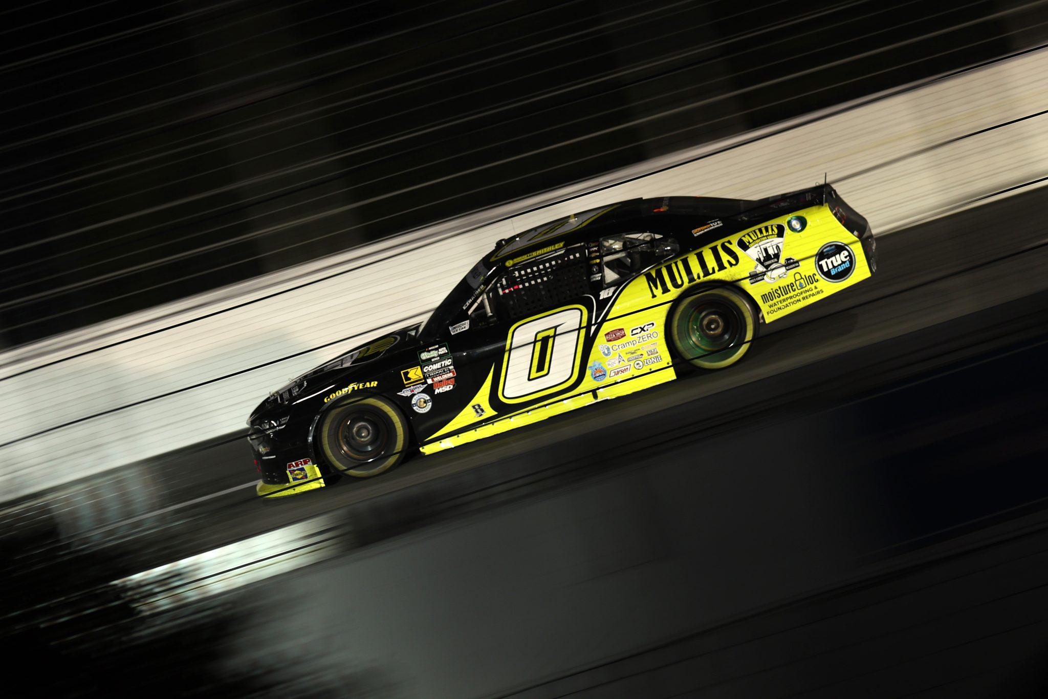 CONCORD, NORTH CAROLINA - OCTOBER 11: Garrett Smithley, driver of the #0 Mullis Construction Chevrolet, drives during the NASCAR O'Reilly Auto Parts Series Blue Cross NC 300 at Charlotte Motor Speedway on October 11, 2026 in Concord, North Carolina. (Photo by David Jensen/Getty Images) | Getty Images
