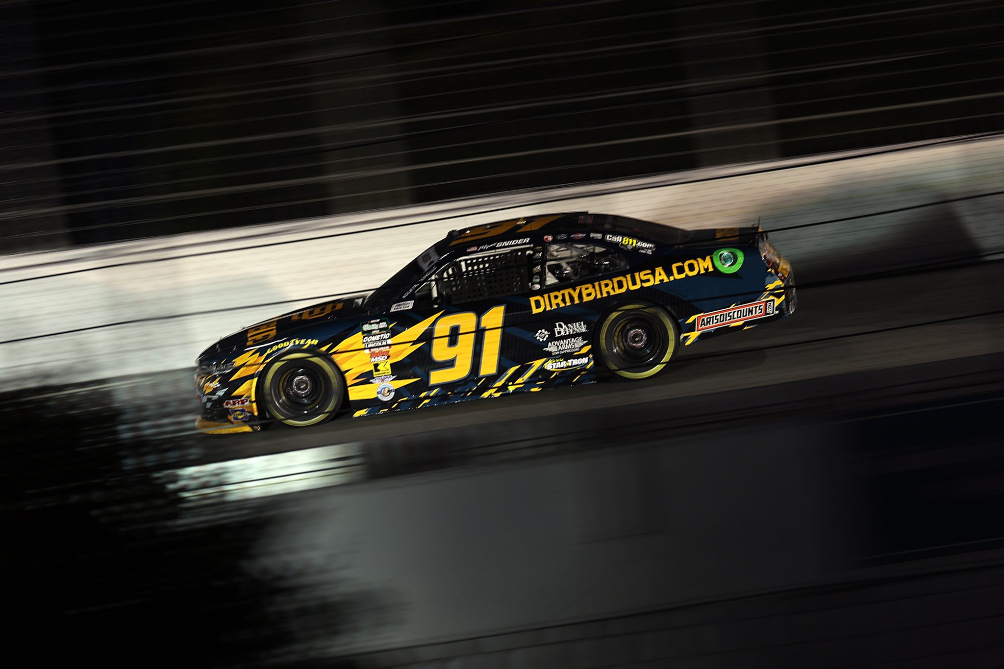 CONCORD, NORTH CAROLINA - OCTOBER 11: Myatt Snider, driver of the #91 Dirty Birds USA Chevrolet, drives during the NASCAR O'Reilly Auto Parts Series Blue Cross NC 300 at Charlotte Motor Speedway on October 11, 2026 in Concord, North Carolina. (Photo by David Jensen/Getty Images) | Getty Images