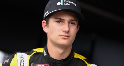 LOUDON, NEW HAMPSHIRE - AUGUST 21: Tristan McKee, driver of the #77 Delaware Life Chevrolet, looks on during qualifying for the NASCAR Craftsman Truck Series Team EJP 175 at New Hampshire Motor Speedway on August 21, 2026 in Loudon, New Hampshire. (Photo by Meg Oliphant/Getty Images) | Getty Images