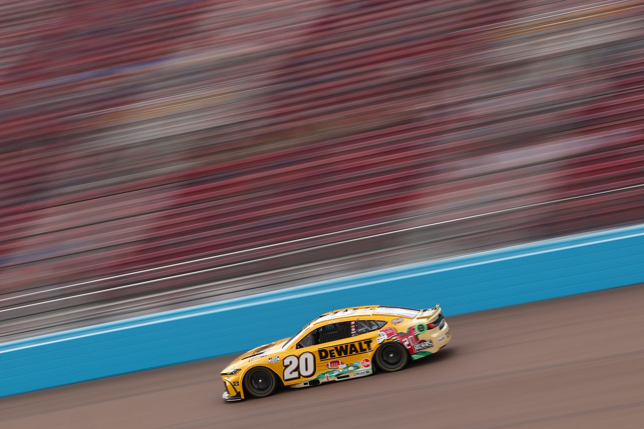 AVONDALE, ARIZONA - OCTOBER 17: Christopher Bell, driver of the #20 DeWalt Toyota, drives during practice for the NASCAR Cup Series Freeway Insurance 500 at Phoenix Raceway on October 17, 2026 in Avondale, Arizona. (Photo by Meg Oliphant/Getty Images) | Getty Images