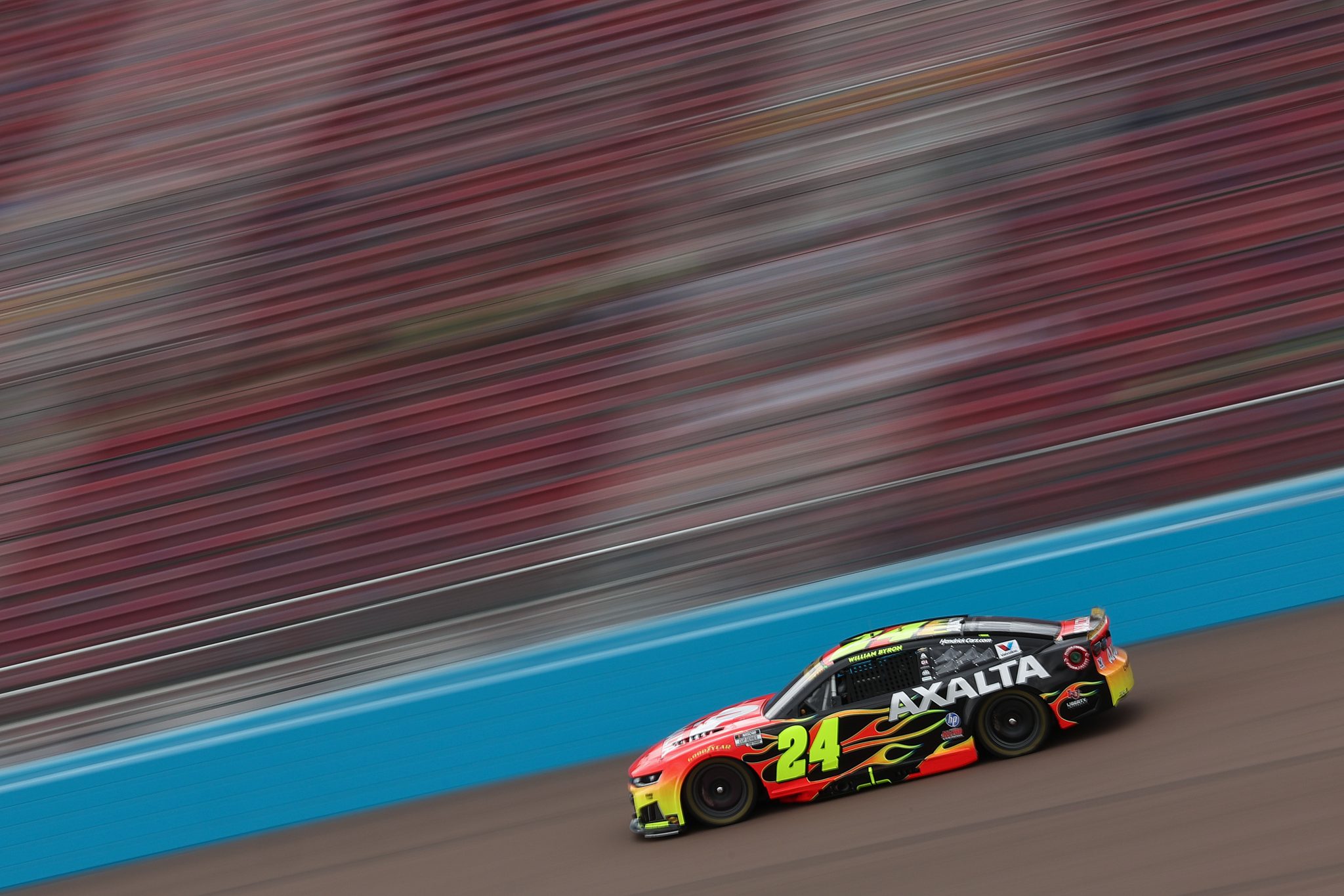 AVONDALE, ARIZONA - OCTOBER 17: William Byron, driver of the #24 Axalta Chevrolet, drives during practice for the NASCAR Cup Series Freeway Insurance 500 at Phoenix Raceway on October 17, 2026 in Avondale, Arizona. (Photo by Meg Oliphant/Getty Images) | Getty Images