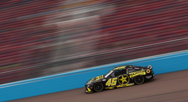 AVONDALE, ARIZONA - OCTOBER 17: Tyler Reddick, driver of the #45 ROCKSTAR ENERGY DRINK Toyota, drives during practice for the NASCAR Cup Series Freeway Insurance 500 at Phoenix Raceway on October 17, 2026 in Avondale, Arizona. (Photo by Meg Oliphant/Getty Images) | Getty Images