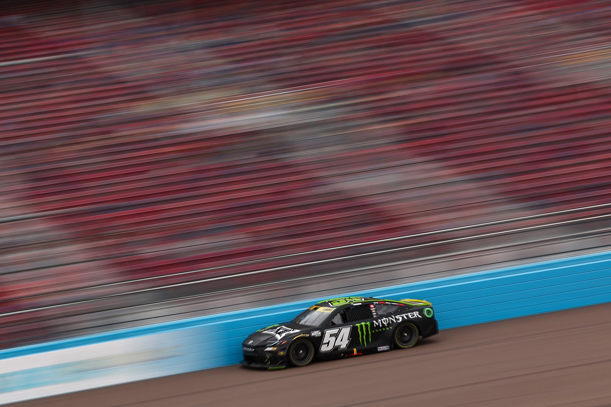 AVONDALE, ARIZONA - OCTOBER 17: Ty Gibbs, driver of the #54 Monster Energy Toyota, drives during practice for the NASCAR Cup Series Freeway Insurance 500 at Phoenix Raceway on October 17, 2026 in Avondale, Arizona. (Photo by Meg Oliphant/Getty Images) | Getty Images