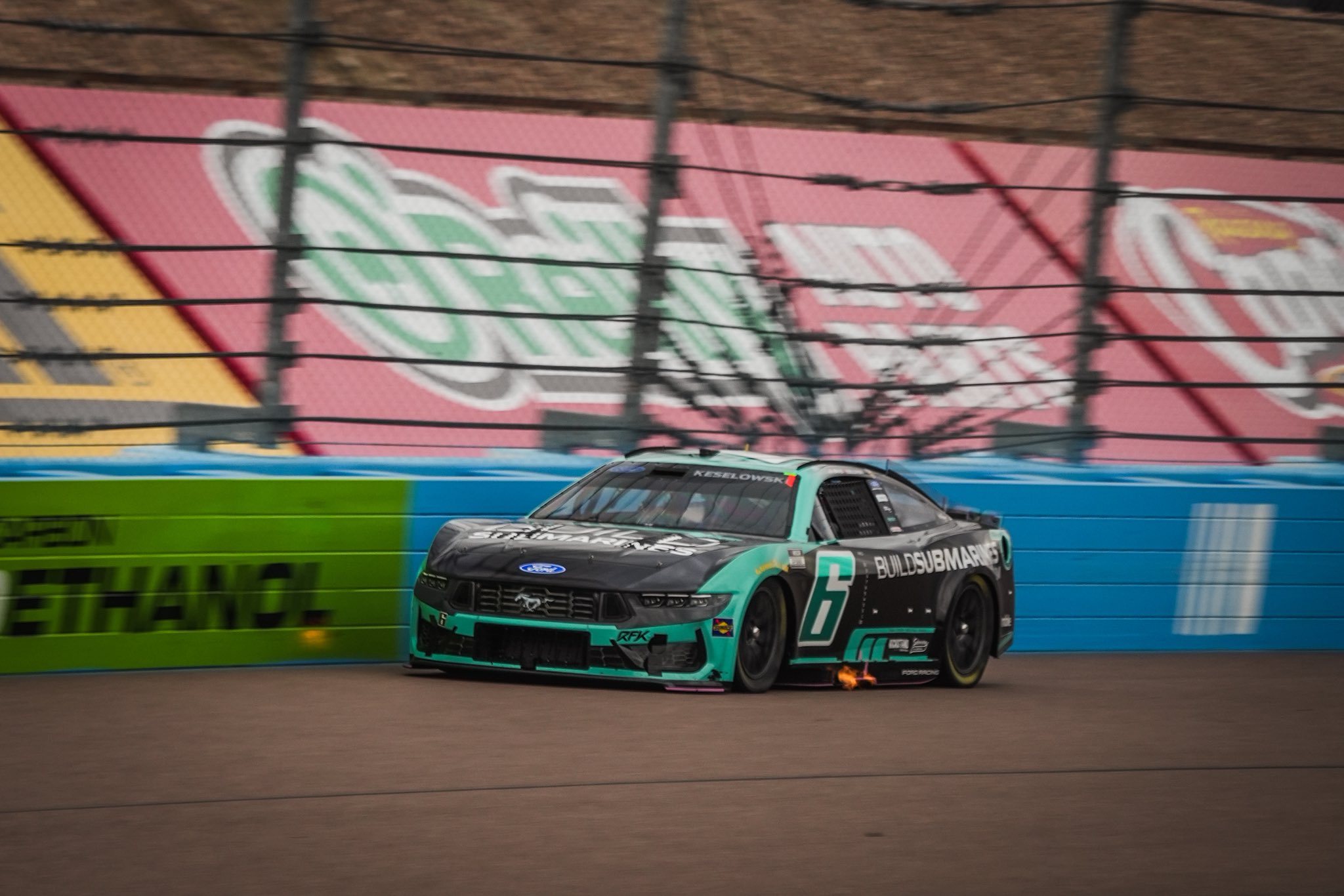AVONDALE, ARIZONA - OCTOBER 17: Brad Keselowski, driver of the #6 BuildSubmarines.com Ford, drives during practice for the NASCAR Cup Series Freeway Insurance 500 at Phoenix Raceway on October 17, 2026 in Avondale, Arizona. (Photo from RFK Racing)