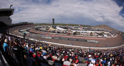 AVONDALE, ARIZONA - OCTOBER 18: A general view of racing from the grandstands during the NASCAR Cup Series Freeway Insurance 500 at Phoenix Raceway on October 18, 2026 in Avondale, Arizona. (Photo by Chris Graythen/Getty Images) | Getty Images