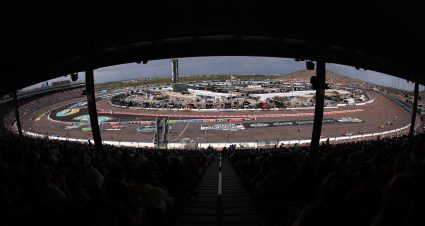 AVONDALE, ARIZONA - OCTOBER 18: A general view of racing from the grandstands during the NASCAR Cup Series Freeway Insurance 500 at Phoenix Raceway on October 18, 2026 in Avondale, Arizona. (Photo by Chris Graythen/Getty Images) | Getty Images