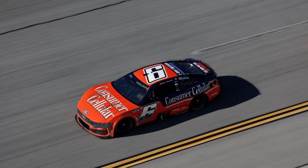 TALLADEGA, ALABAMA - OCTOBER 25: Brad Keselowski, driver of the #6 Consumer Cellular Ford, drives during the NASCAR Cup Series YellaWood 500 at Talladega Superspeedway on October 25, 2026 in Talladega, Alabama. (Photo from RFK Racing)